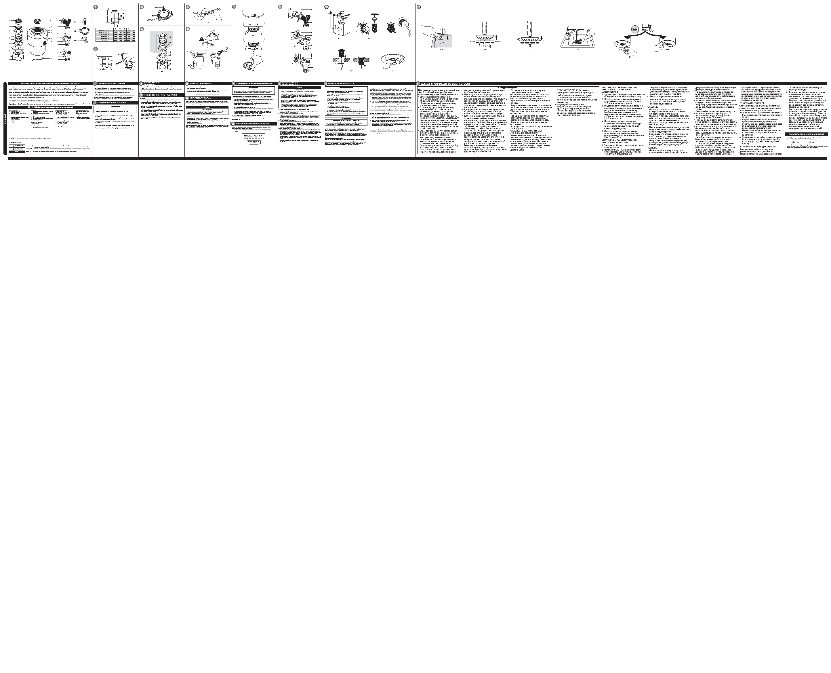 Полупрофессиональный измельчитель пищевых отходов InSinkErator, (LC50-13)